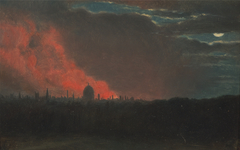 Fire in London, Seen from Hampstead by Anonymous