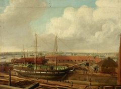 Fletcher's Yard, Limehouse by British School