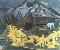 Flock of sheep by Ernst Ludwig Kirchner