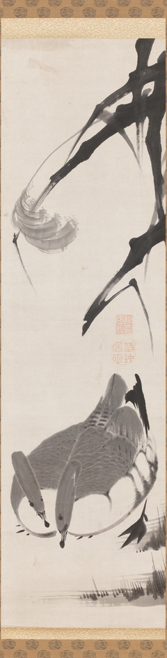 Geese and Reeds by Itō Jakuchū