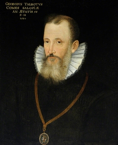 George Talbot, 6th Earl of Shrewsbury (1528-1590) (after English School 1580) by Rowland Lockey