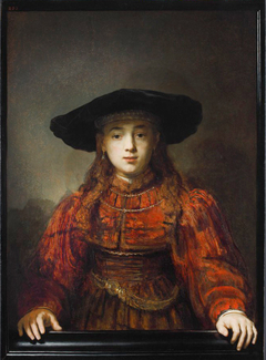 Girl in a Picture Frame by Rembrandt