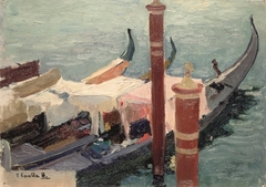 Gondolas, Venice by Joaquín Sorolla