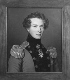 Gustav (1799-1877), kronprins av Sverige, prins av Vasa, generalmajor, fältmarskalklöjtnant, gift med Lovisa av Baden by Franz Seraph Stirnbrand