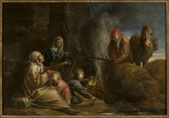 Gypsy camp by Jan van de Venne