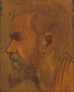 Head Study of a Thinker by László Mednyánszky