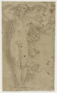 Hermaphrodite as Caryatid by Giulio Romano