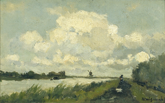 Het vaartje te Noorden by Johan Hendrik Weissenbruch