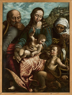 Holy Family with St. Elizabeth and St. John the Baptist by Jan Sanders van Hemessen