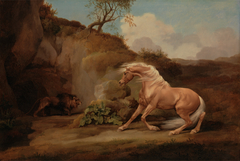 Horse Frightened by a Lion by George Stubbs