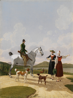 Horseman at the Tegernsee by Wilhelm von Kobell