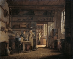 Interior of the Laboratory of the Apothecary Stoockhuys by Johannes Jelgerhuis