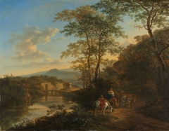 Italian landscape with the Ponte Molle by Jan Both