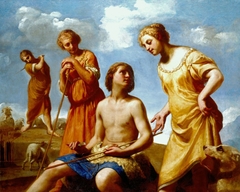 Jacob Peeling the Rods by Guido Cagnacci