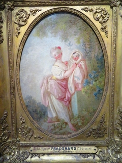 Jeune Femme jouant avec un enfant by Jean-Honoré Fragonard