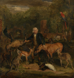 John Clark(e) with the animals at Sandpit Gate by John Frederick Lewis