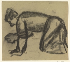 Knielende man by Leo Gestel