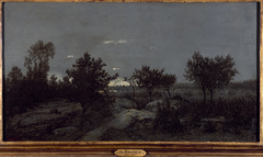 La campagne au lever du jour by Théodore Rousseau