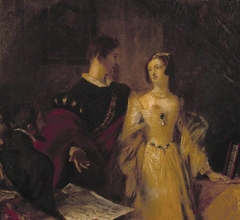 Lady Jane Grey Prevailed on to Accept the Crown by Charles Robert Leslie