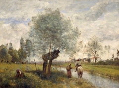 Landscape at Coubron by Jean-Baptiste-Camille Corot