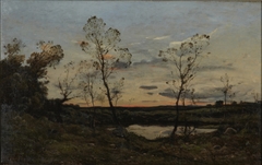 Landscape by Henri Harpignies