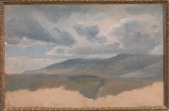 Landscape Study with Clouds by Emile Loubon