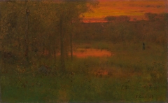 Landscape, Sunset by George Inness