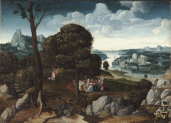 Landscape with Saint John the Baptist Preaching by Joachim Patinir