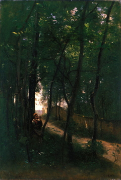 Landscape with Woman and Child by Jean-Baptiste-Camille Corot