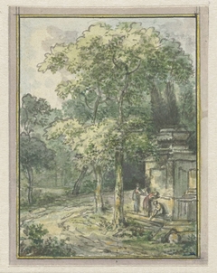 Landschap met fontein by Jurriaan Andriessen