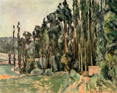 Les Peupliers by Paul Cézanne