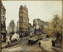 Les Rues de la Lune, Beauregard et de Cléry, vues de la porte Saint-Denis by Anonymous