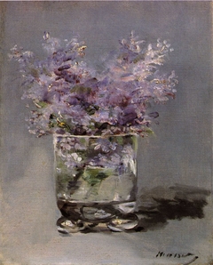 Lilas dans un verre by Edouard Manet