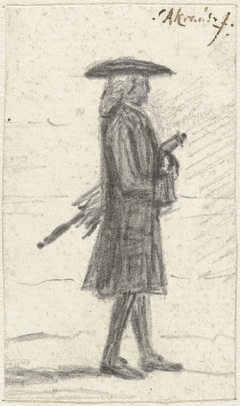 Lopende man, naar rechts by Simon Andreas Krausz