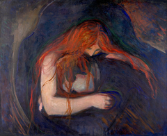 Love and Pain (Vampire) by Edvard Munch