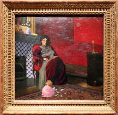 madame vallotton e sua nipote, germaine aghion by Félix Vallotton