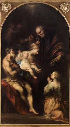 Madonna mit Heiligen by Andrea Celesti