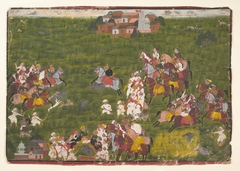 Maharana Sangram Singh Hunting Wild Boar by Anonymous