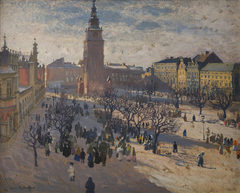 Main Market Square in Krakow by Józef Mehoffer