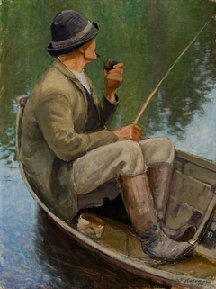 Man Fishing by Pekka Halonen