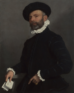 Man holding a Letter by Giovanni Battista Moroni