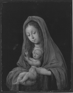 Maria mit Kind und einem Schmetterling by Deutsch um 1620