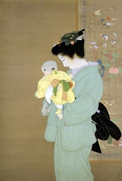 Mother and Child by Uemura Shoen