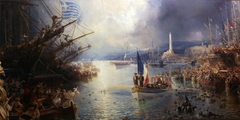 Napoleon III in Genoa by Théodore Gudin