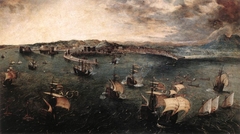 Naval Battle in the Gulf of Naples by Pieter Brueghel the Elder