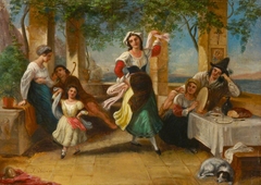 Neapolitans dancing the Tarantella by Thomas Uwins