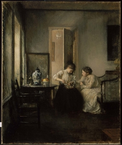 New England Interior by Edmund C. Tarbell