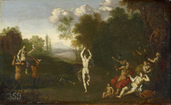 Nymphs and Satyrs in a Landscape by Daniel Vertangen