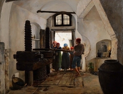 Oil Press, Anacapri by Charles Caryl Coleman