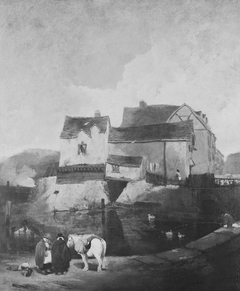 Old Houses at Shrewsbury by Augustus Wall Callcott